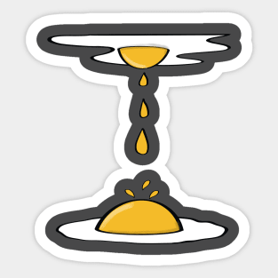 Runny and Drippy Sunny Side Up Egg Sticker